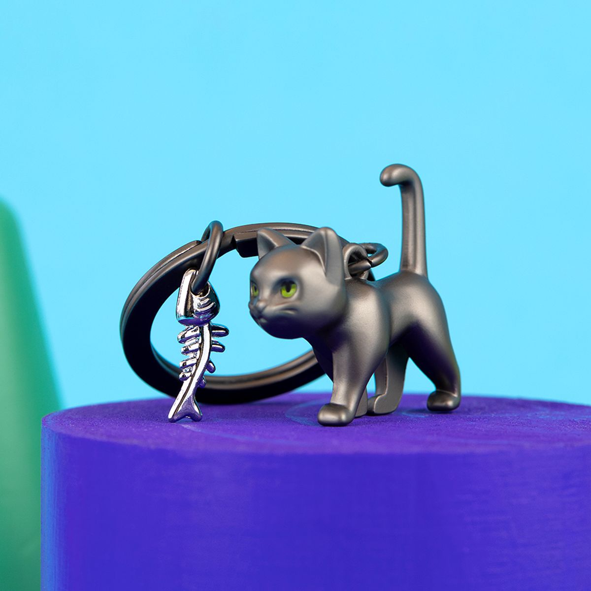 초클리 메타모포스 컬렉션(CHOCLI METALMORPHOSE COLLECTION) 벨기에 메탈 키링 - 검은고양이