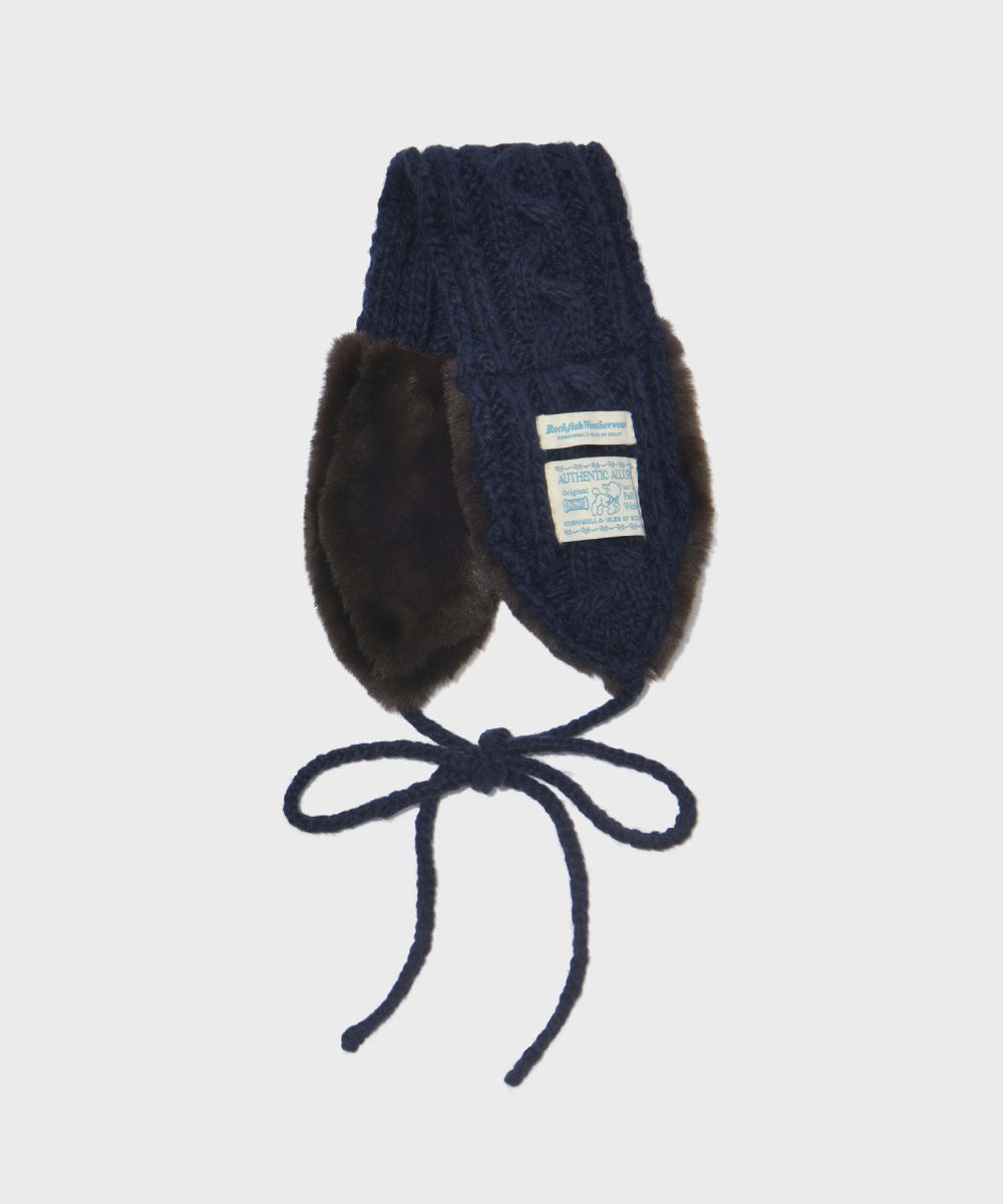 韓国人気 [Rockfish Weatherwear] FUR KNIT EARMUFF 4colors MUSINSA公式 | ROCKFISH WEATHERWEAR CABLE FUR KNIT EARMUFF