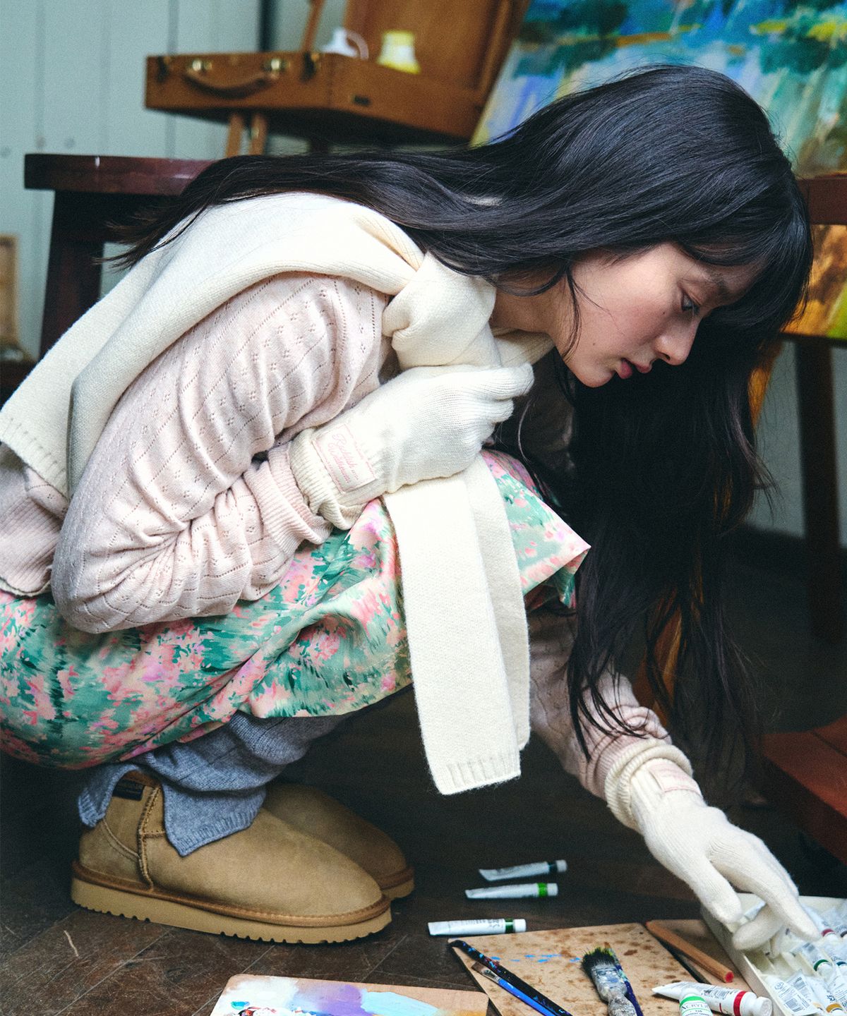 락피쉬웨더웨어(ROCKFISH WEATHERWEAR) FLUFFY SCARF - 8 colors