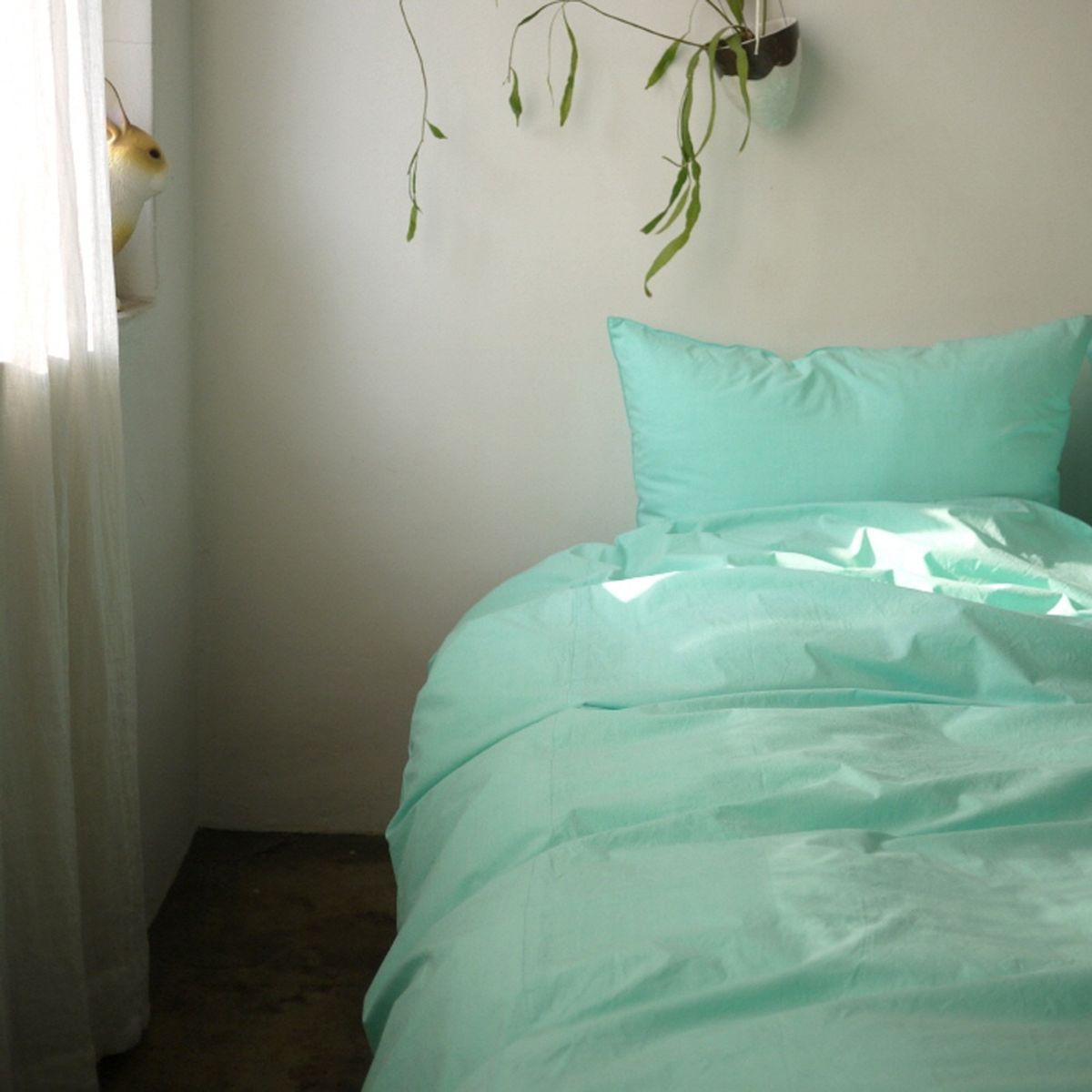 봄봄패브릭스(BOMBOM FABRICS) Soft, washed cotton bedding 60수 cotton / mint