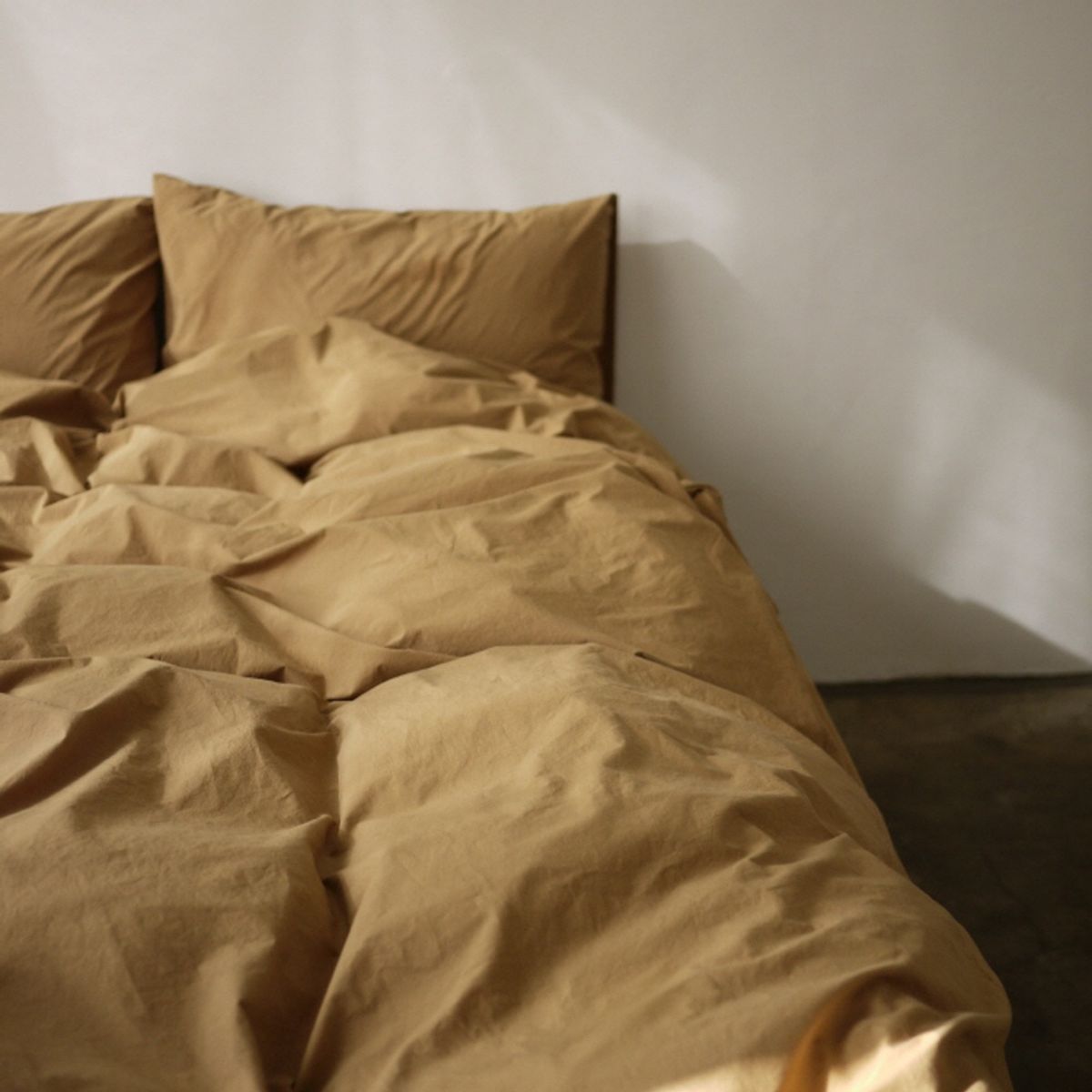 봄봄패브릭스(BOMBOM FABRICS) Soft, washed cotton bedding 60수 cotton / brown sugar