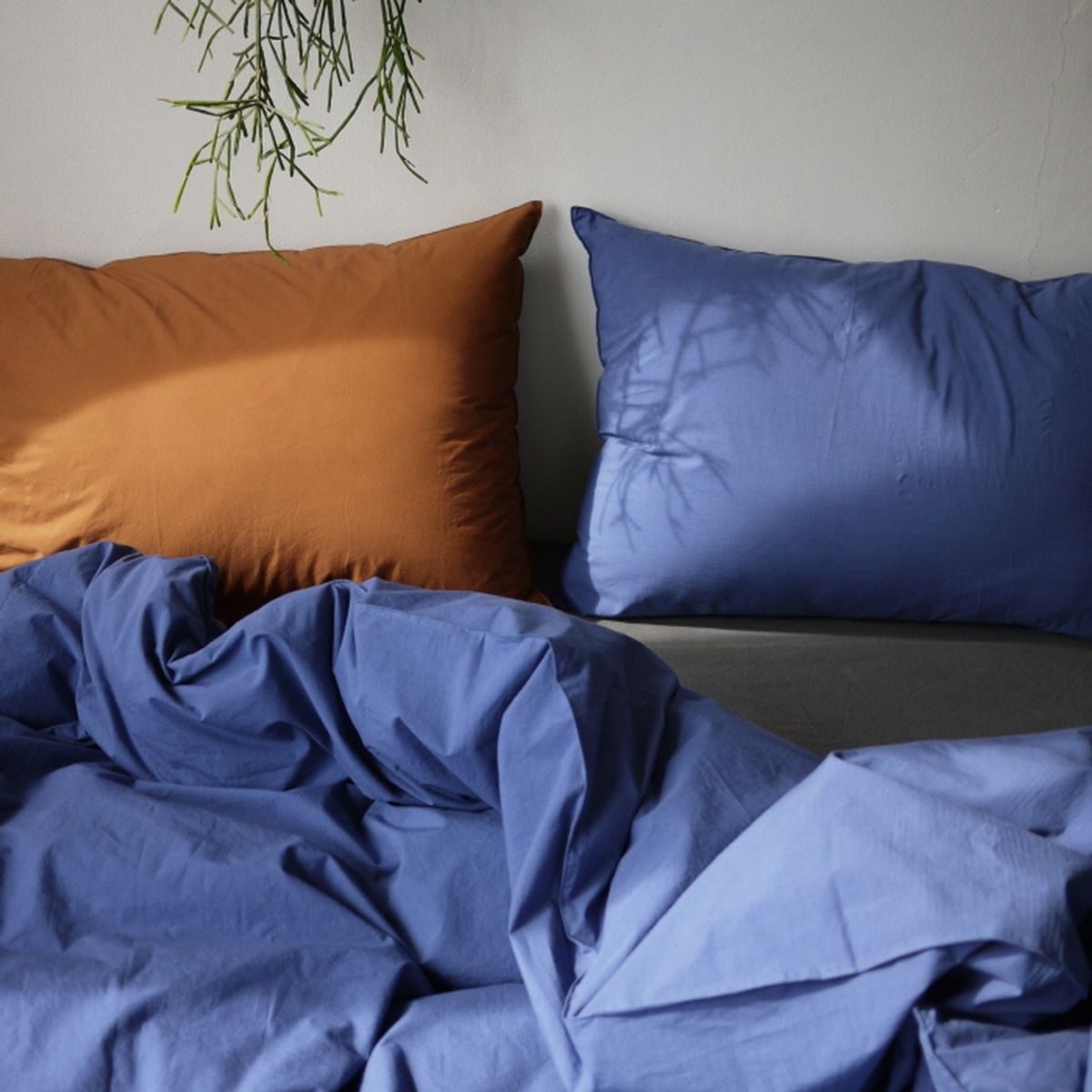 봄봄패브릭스(BOMBOM FABRICS) Soft, washed cotton bedding 60수 cotton / navy