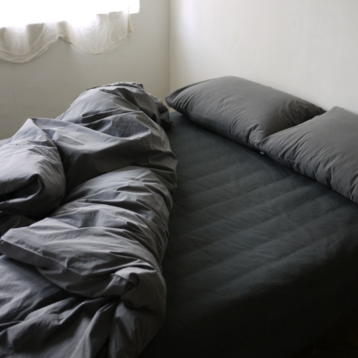 봄봄패브릭스(BOMBOM FABRICS) Soft, washed cotton bedding 60수 cotton / charcoal