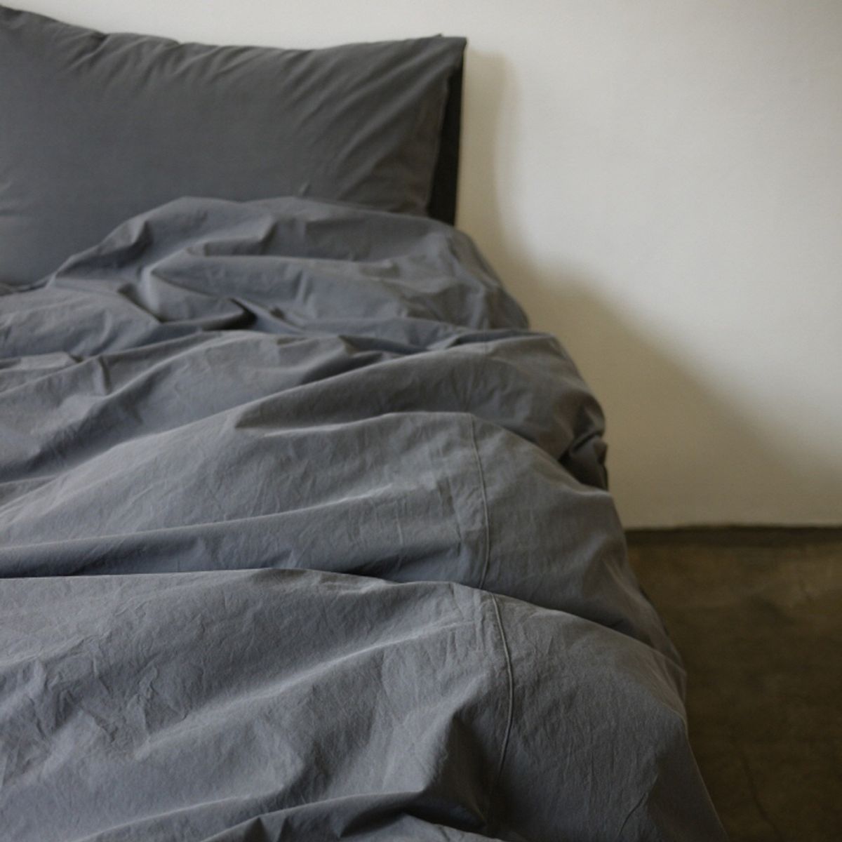 봄봄패브릭스(BOMBOM FABRICS) Soft, washed cotton bedding 60수 cotton / charcoal
