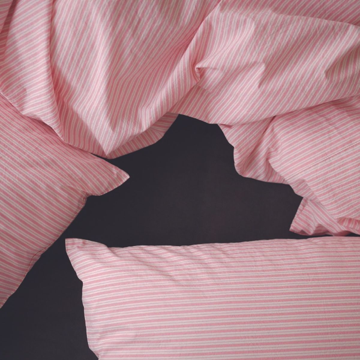 봄봄패브릭스(BOMBOM FABRICS) Soft, washed cotton bedding 60수 Stripe / pink