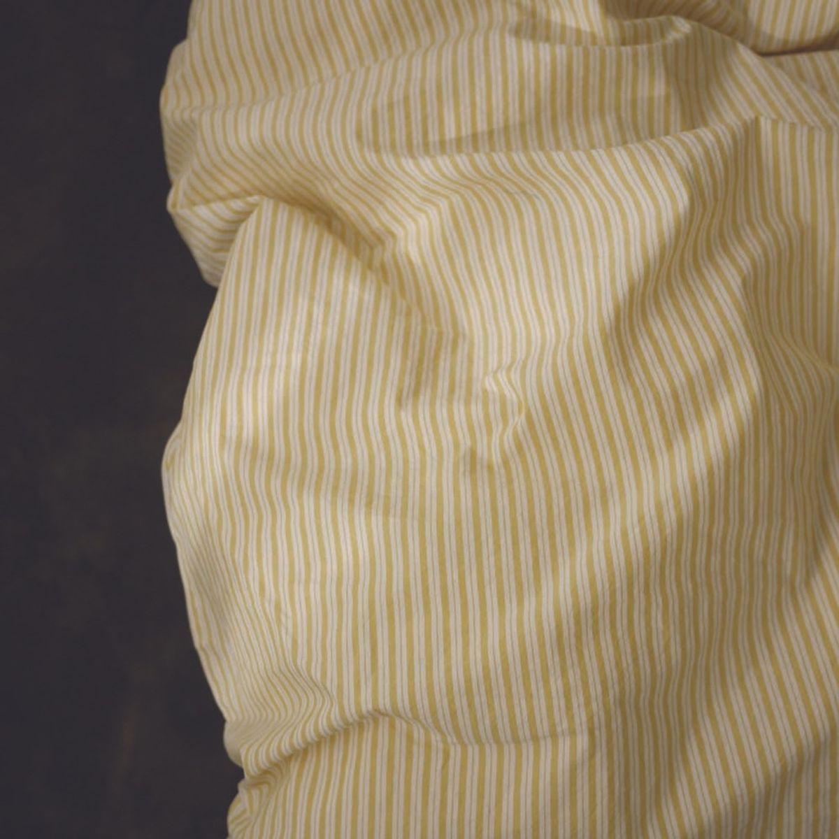 봄봄패브릭스(BOMBOM FABRICS) Soft, washed cotton bedding 60수 Stripe / yellow