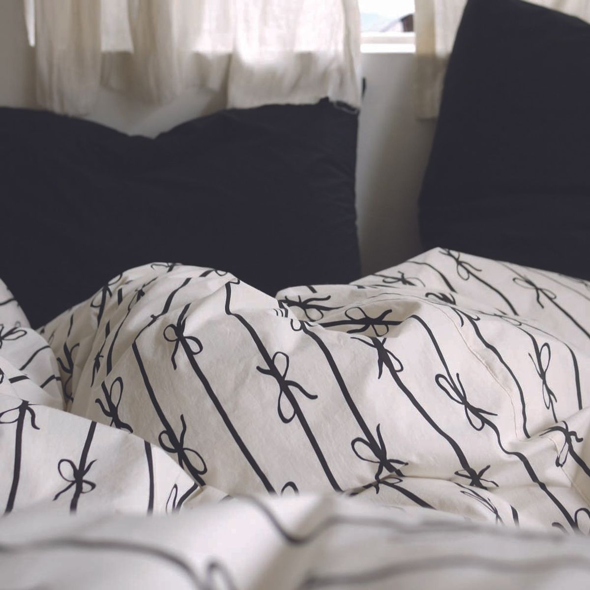 봄봄패브릭스(BOMBOM FABRICS) Soft, washed cotton bedding 60수 ribbon tape / 4colors