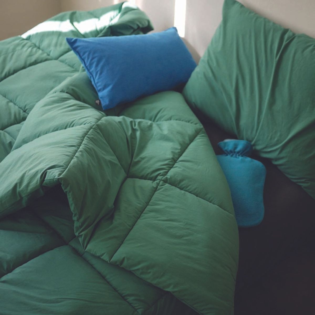 봄봄패브릭스(BOMBOM FABRICS) Soft, washed cotton bedding 80수 차렵이불(comforter) / emerald