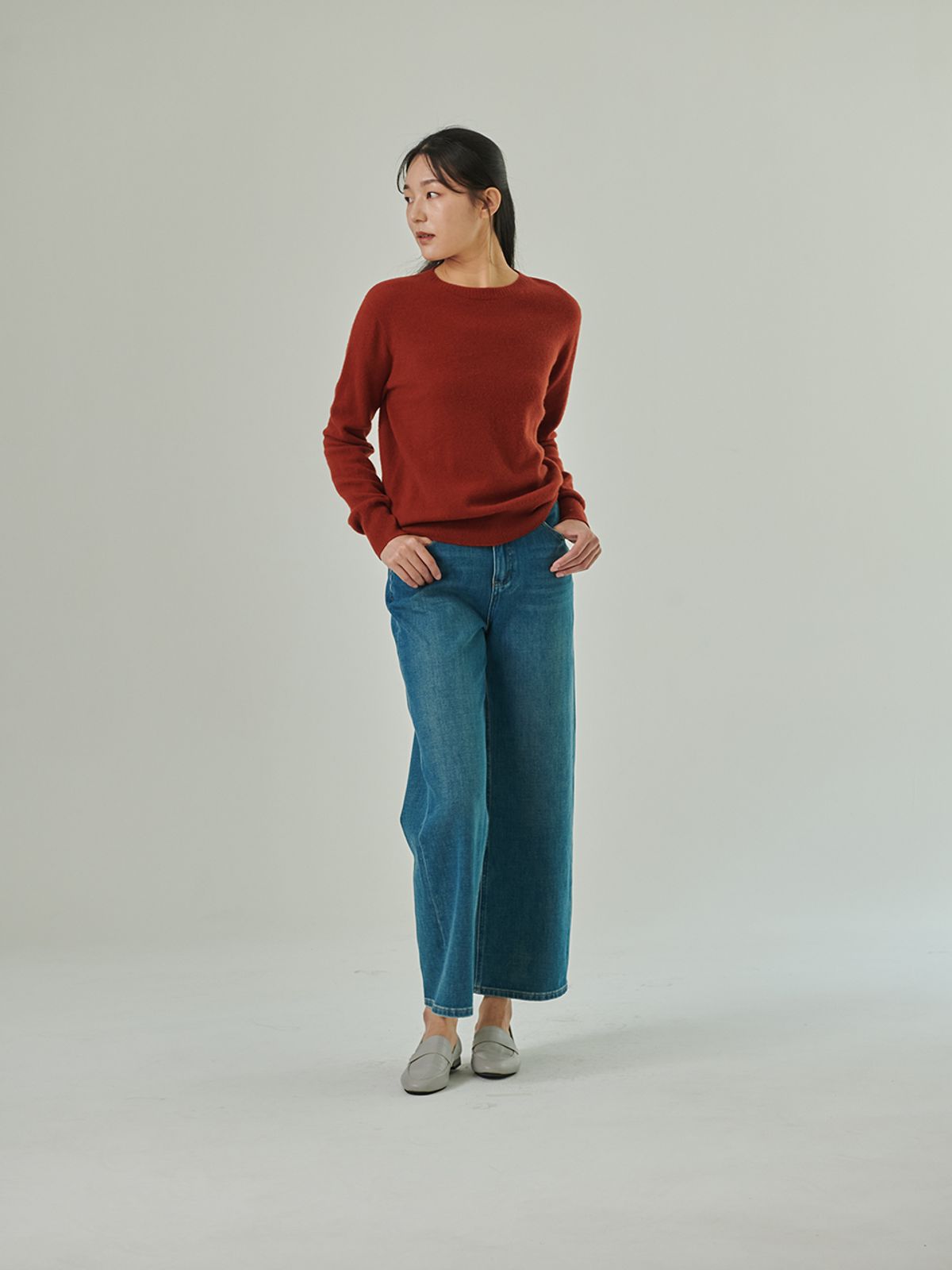 코엣(COETT) 와이드 데님 팬츠