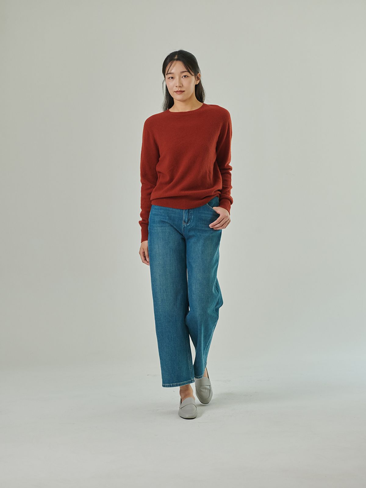 코엣(COETT) 와이드 데님 팬츠