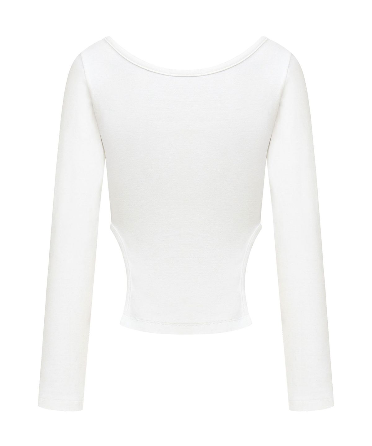 니체큐이엘(NICHEQYIEL) Eyelet side-cut tee, white