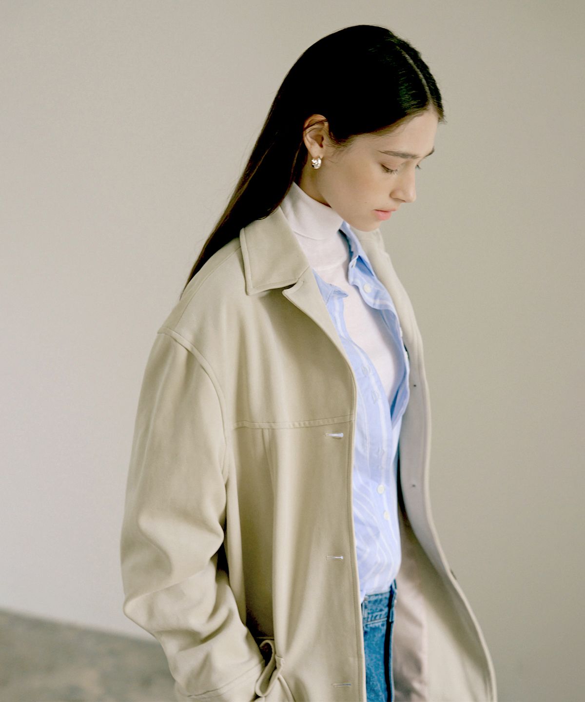 로브로브(LOVLOV) SUEDE SINGLE JACKET