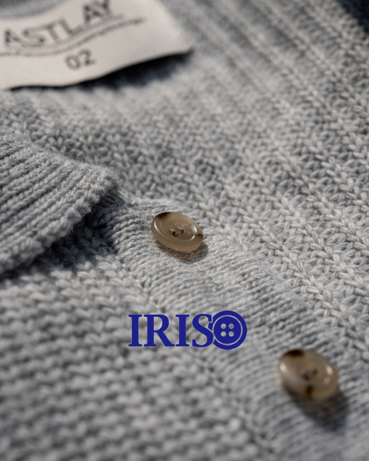 아스트레이(ASTLAY) HATCHI Rugby Knit (Oat.Gray)