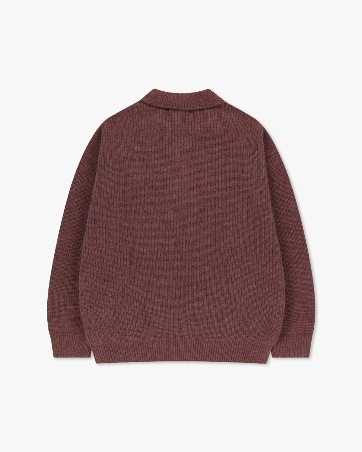 아스트레이(ASTLAY) HATCHI Rugby Knit (Lt.Wine.Mel)