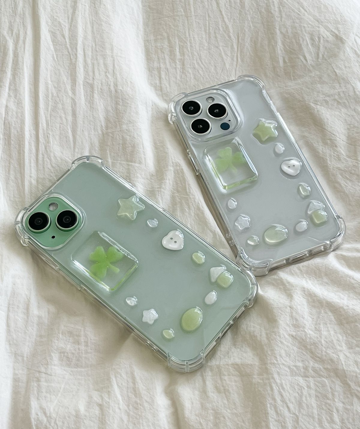 엘르벨(ELLE BELLE) handmade]greening day ver 레진 폰케이스 키링