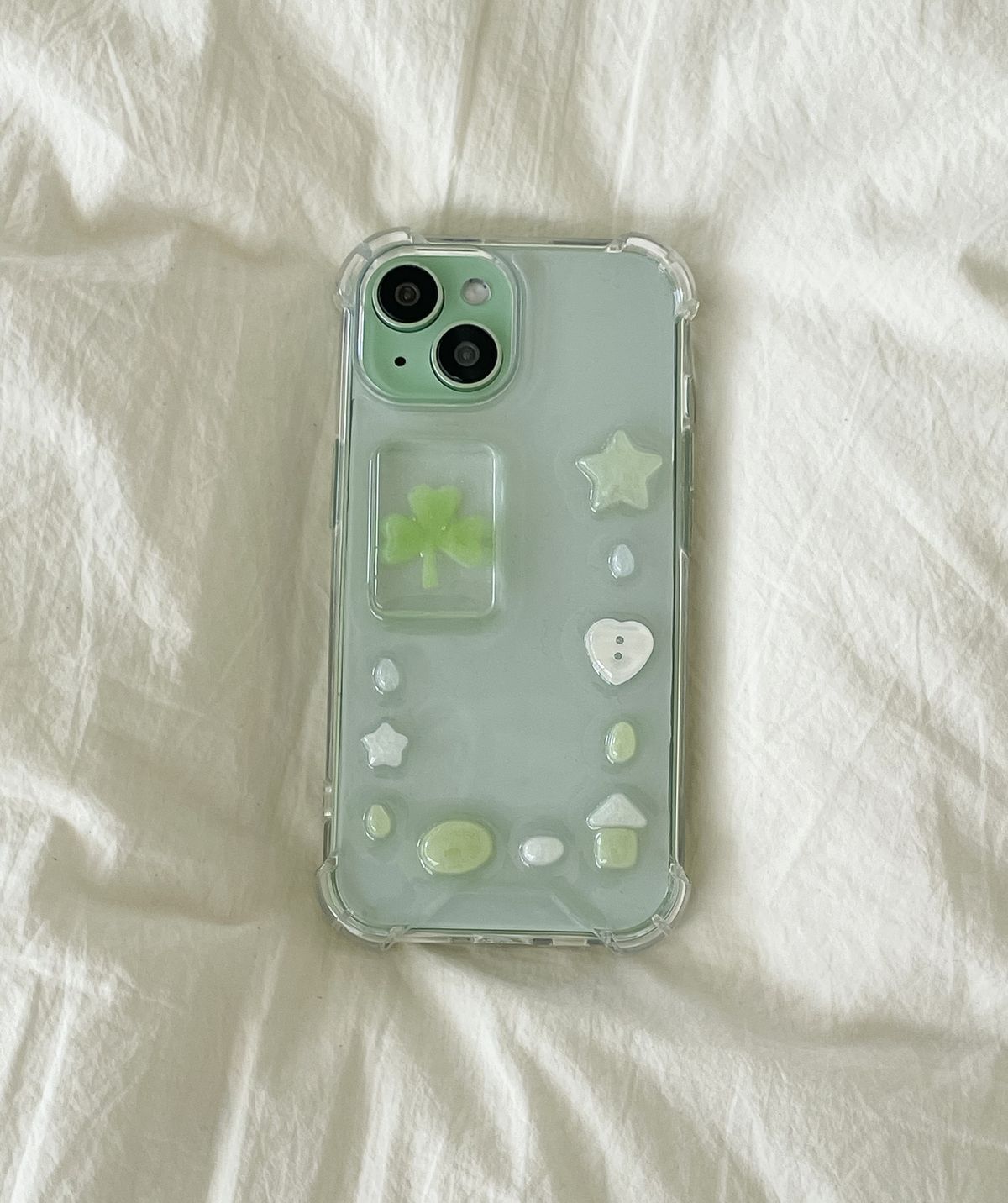 엘르벨(ELLE BELLE) handmade]greening day ver 레진 폰케이스 키링
