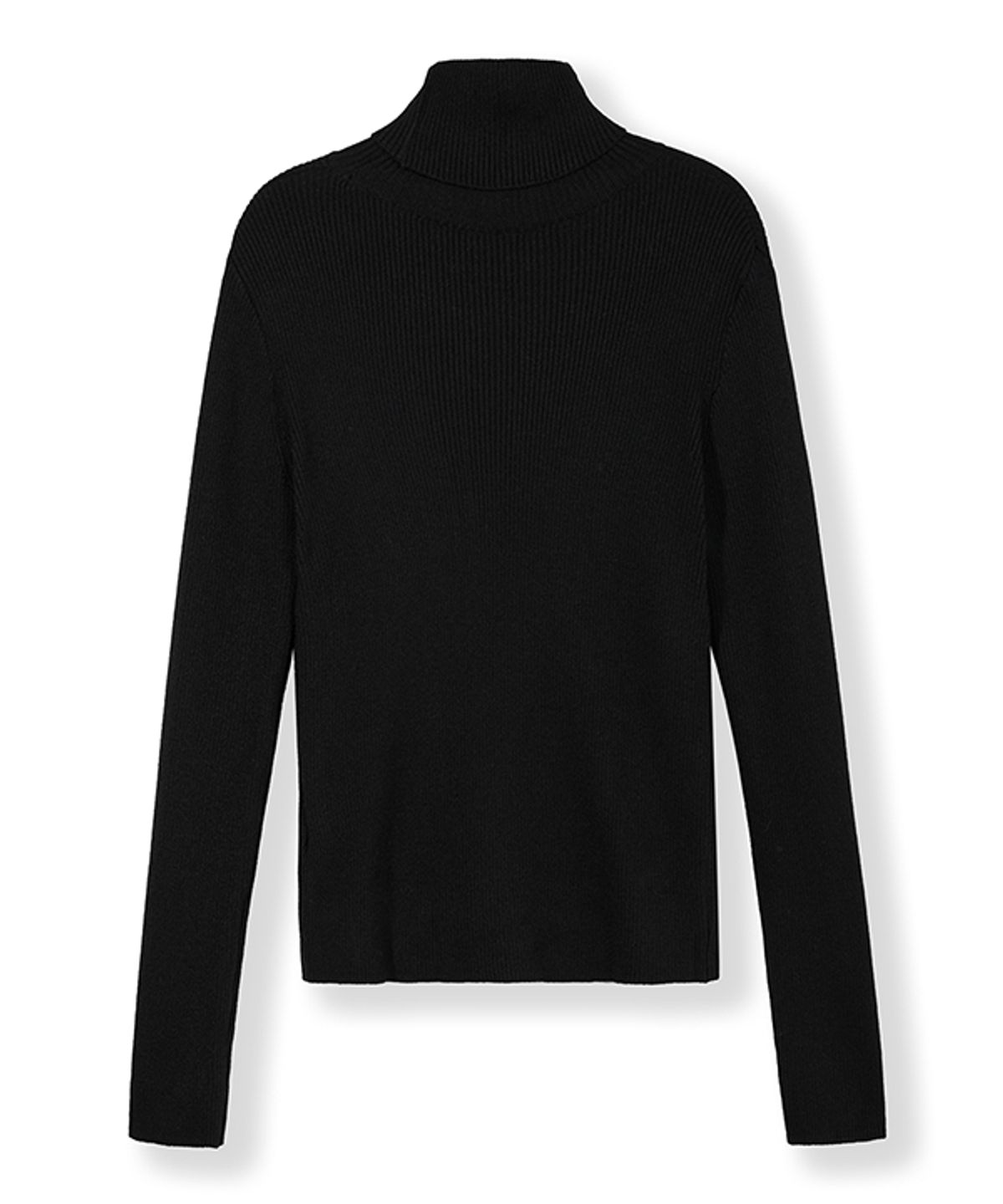 그린버터(GREENBUTTER) Soft Knit Turtleneck (Black)