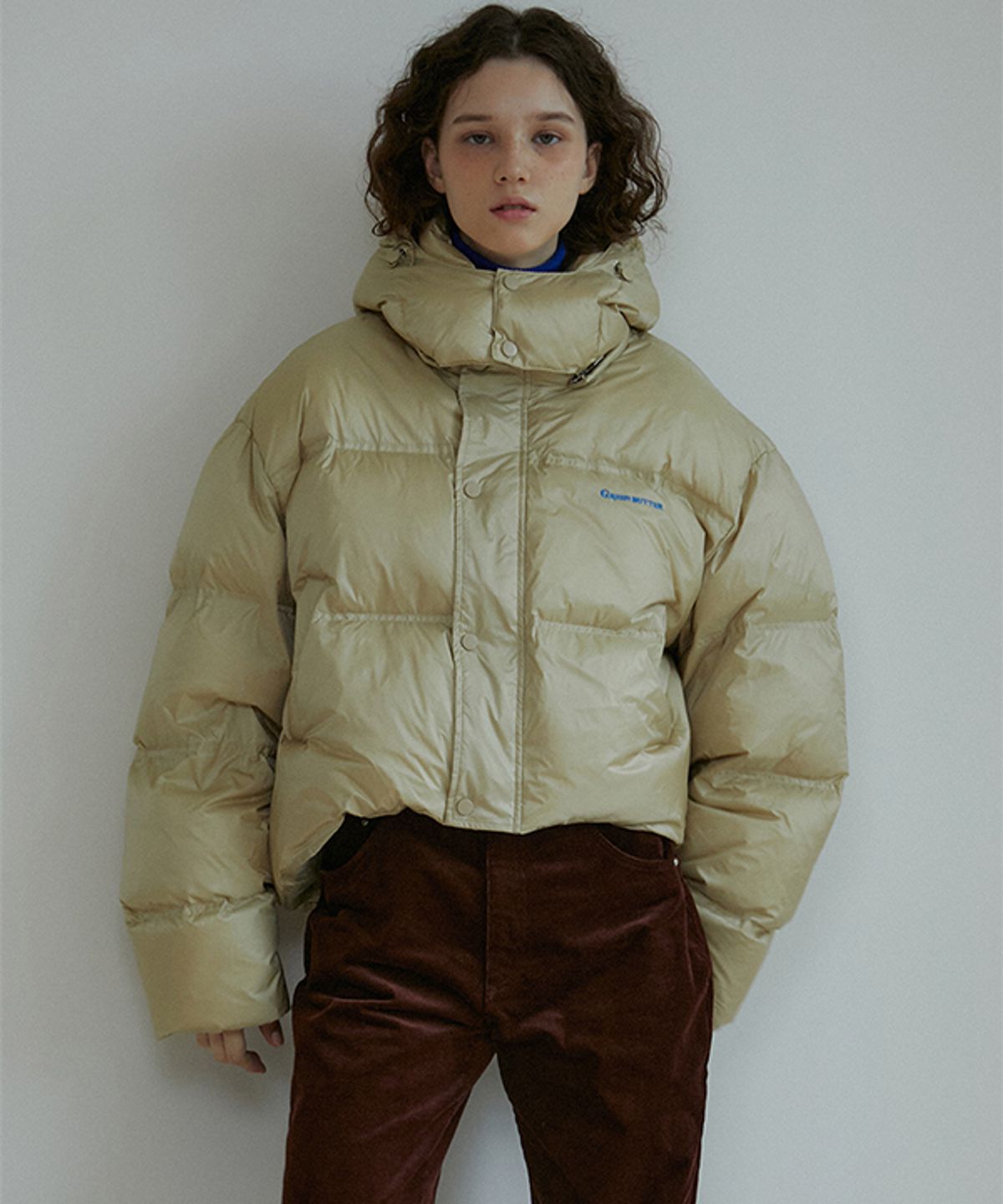 그린버터(GREENBUTTER) Duck Down Puffer Jacket (Beige)
