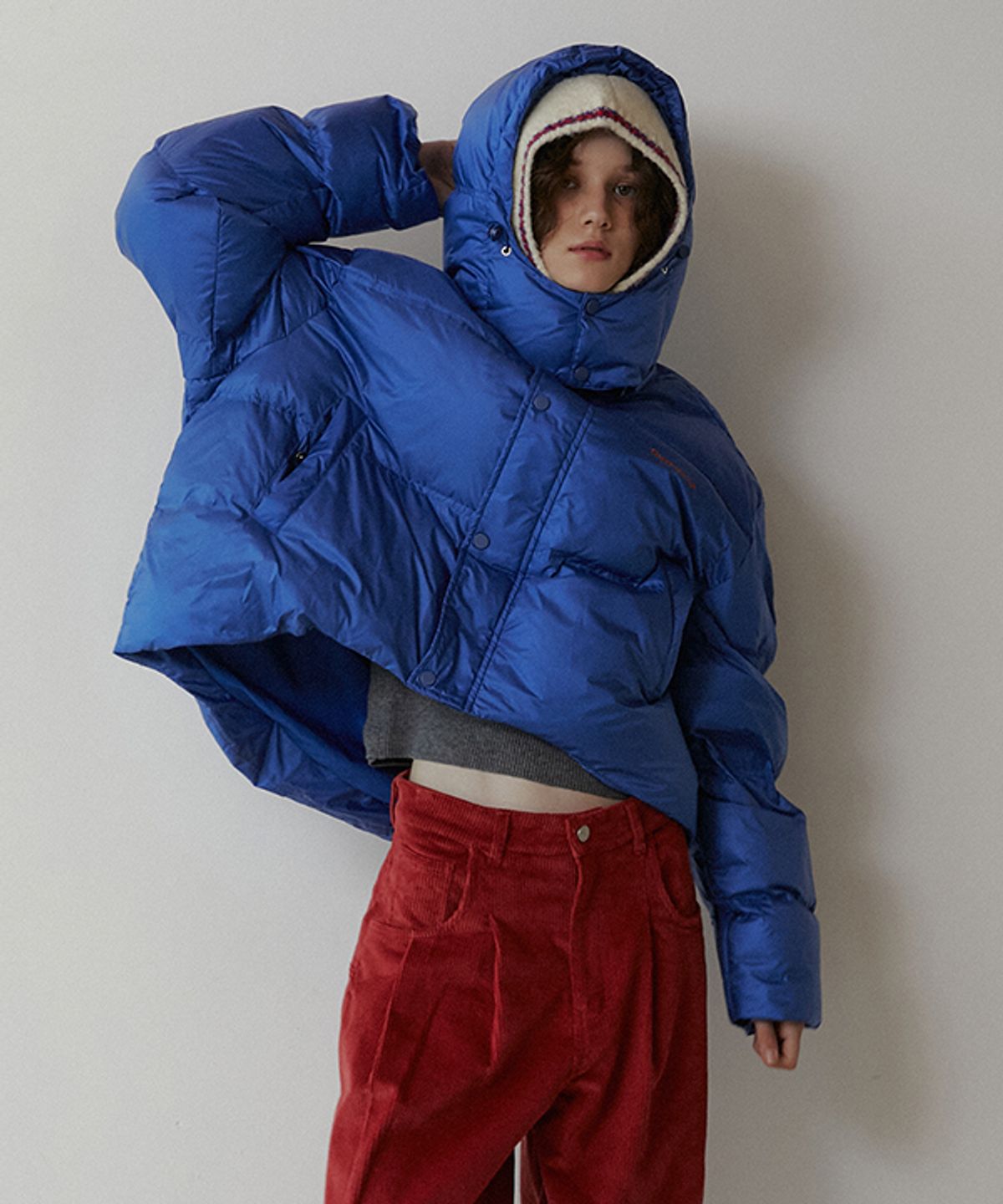 그린버터(GREENBUTTER) Duck Down Puffer Jacket (Blue)
