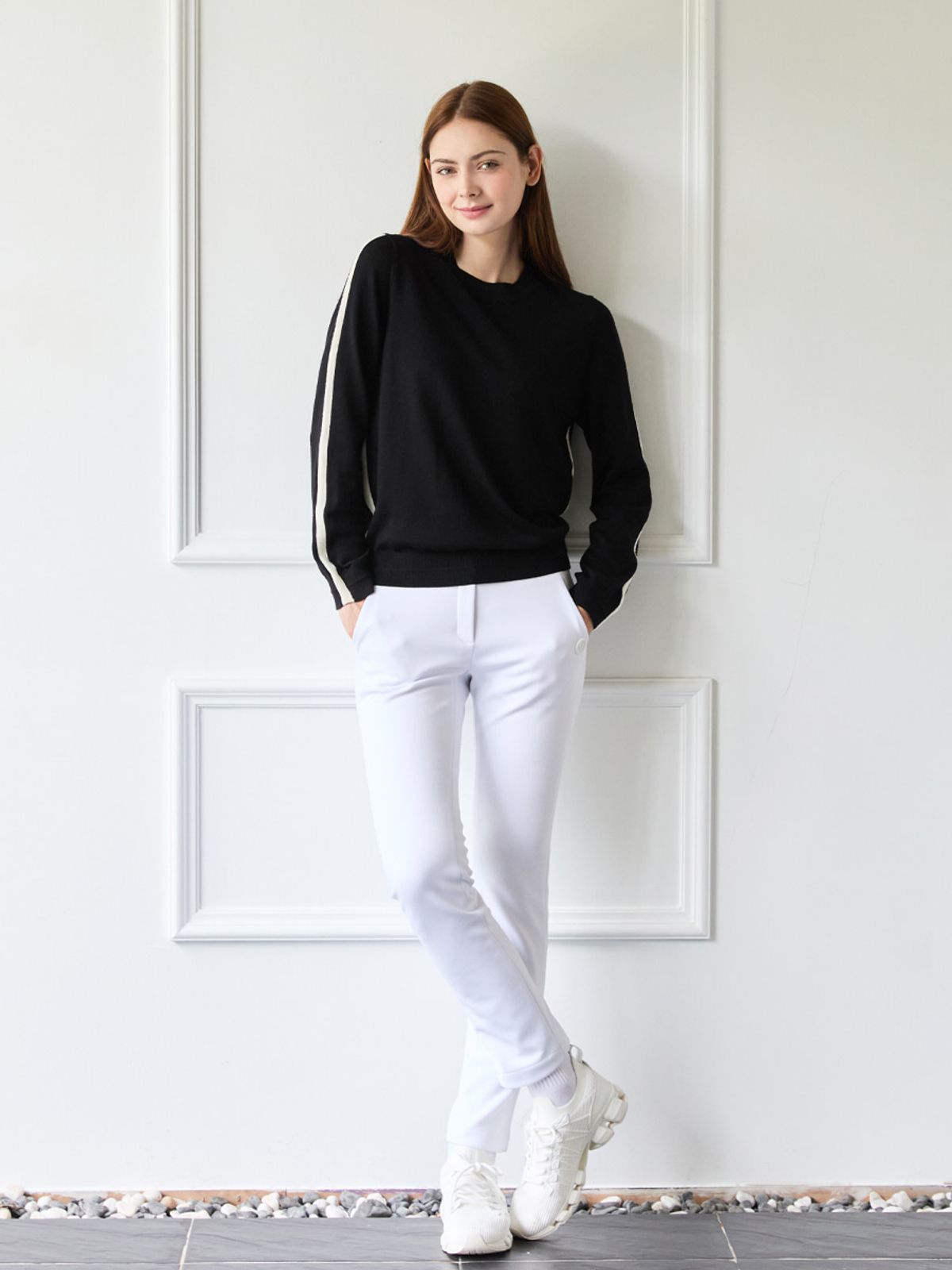 니티나(NITINA) 에센셜 본딩스판 팬츠 WH
