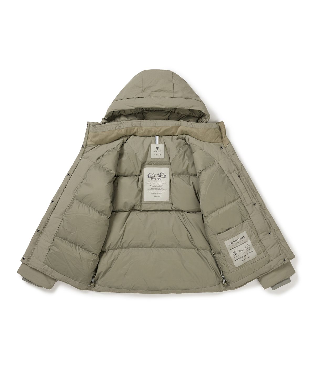 스노우피크 어패럴(SNOWPEAK APPAREL) 시티캠퍼 여성 후드 헤비 다운 자켓 (S24WWGDJ11) Olive