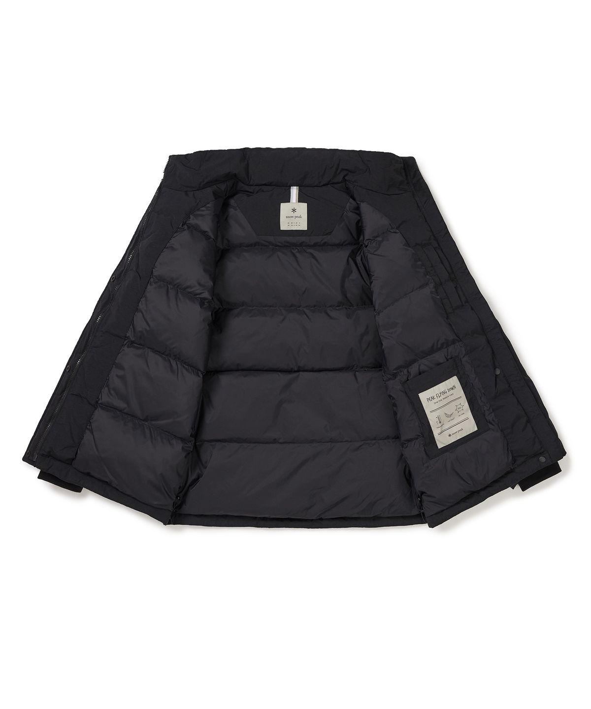 스노우피크 어패럴(SNOWPEAK APPAREL) 여성 스탠드넥 중기장 다운 자켓 (S24WWGDJ69) Black