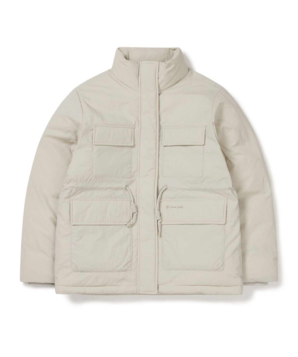 스노우피크 어패럴(SNOWPEAK APPAREL) 여성 스탠드넥 중기장 다운 자켓 (S24WWGDJ69) Light Beige