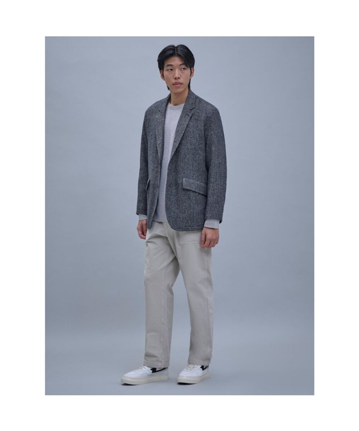 시프트지(SHIFT.G) Wool Editor Padded Jacket  Grey