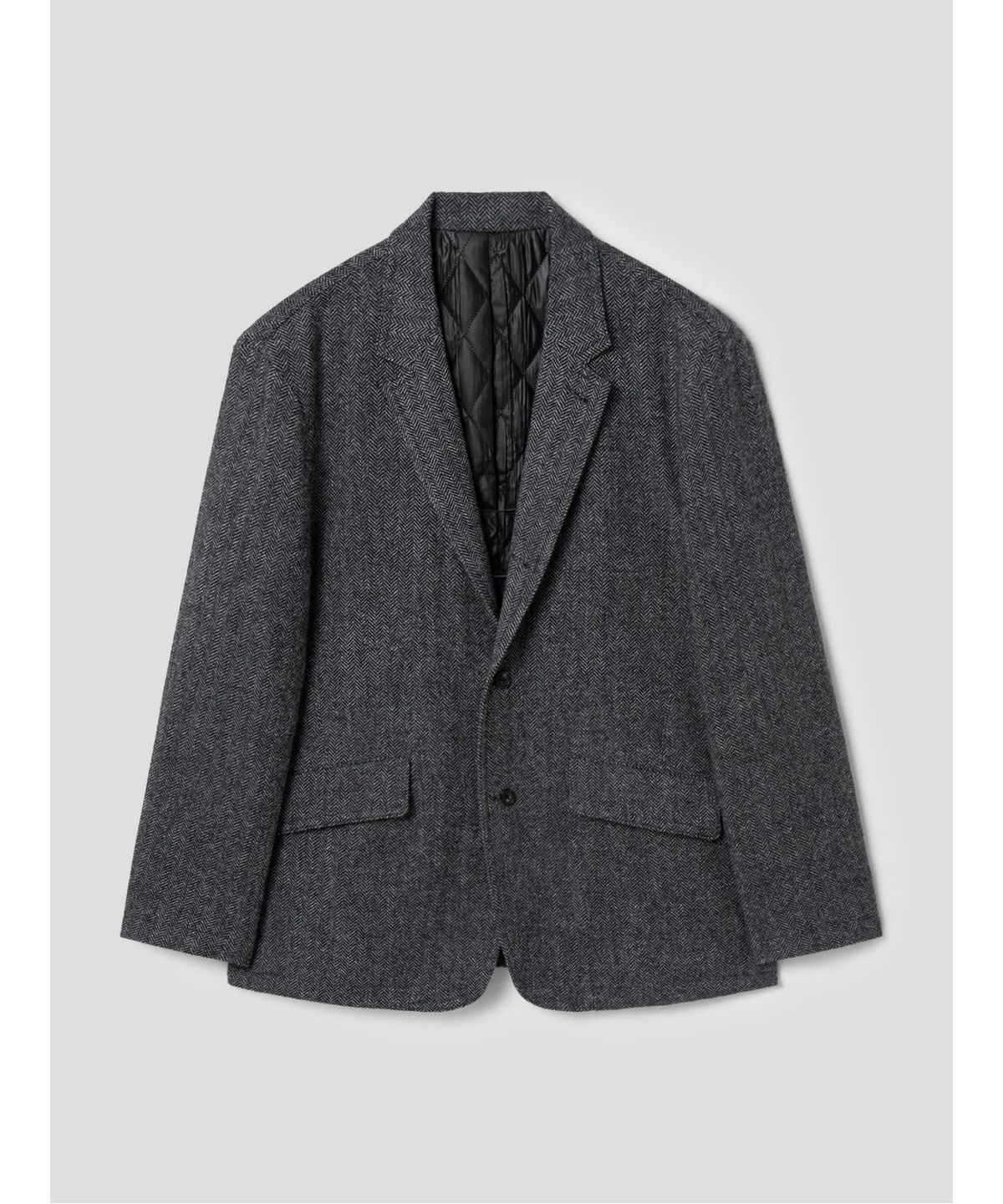 시프트지(SHIFT.G) Wool Editor Padded Jacket  Grey
