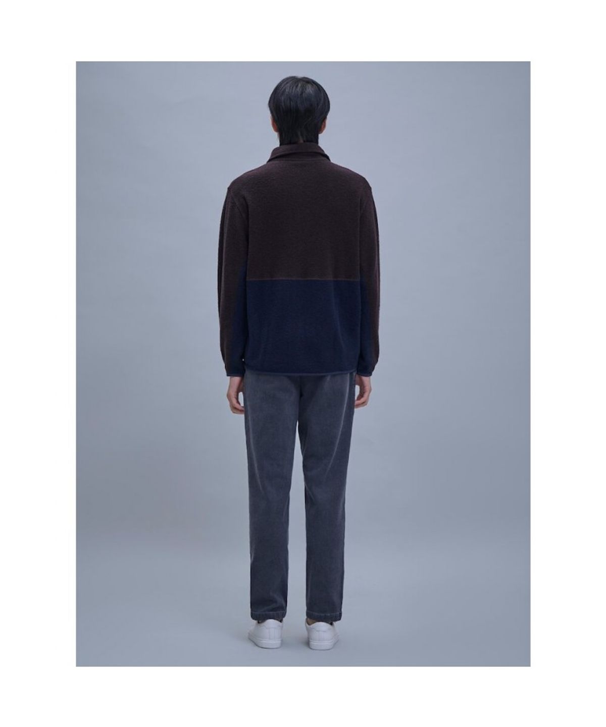 시프트지(SHIFT.G) Color Block Half Zipup  Wine