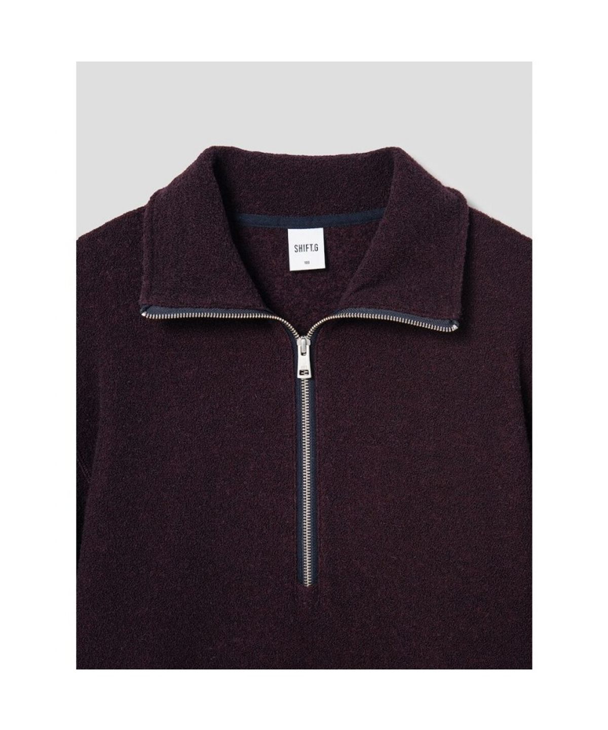 시프트지(SHIFT.G) Color Block Half Zipup  Wine