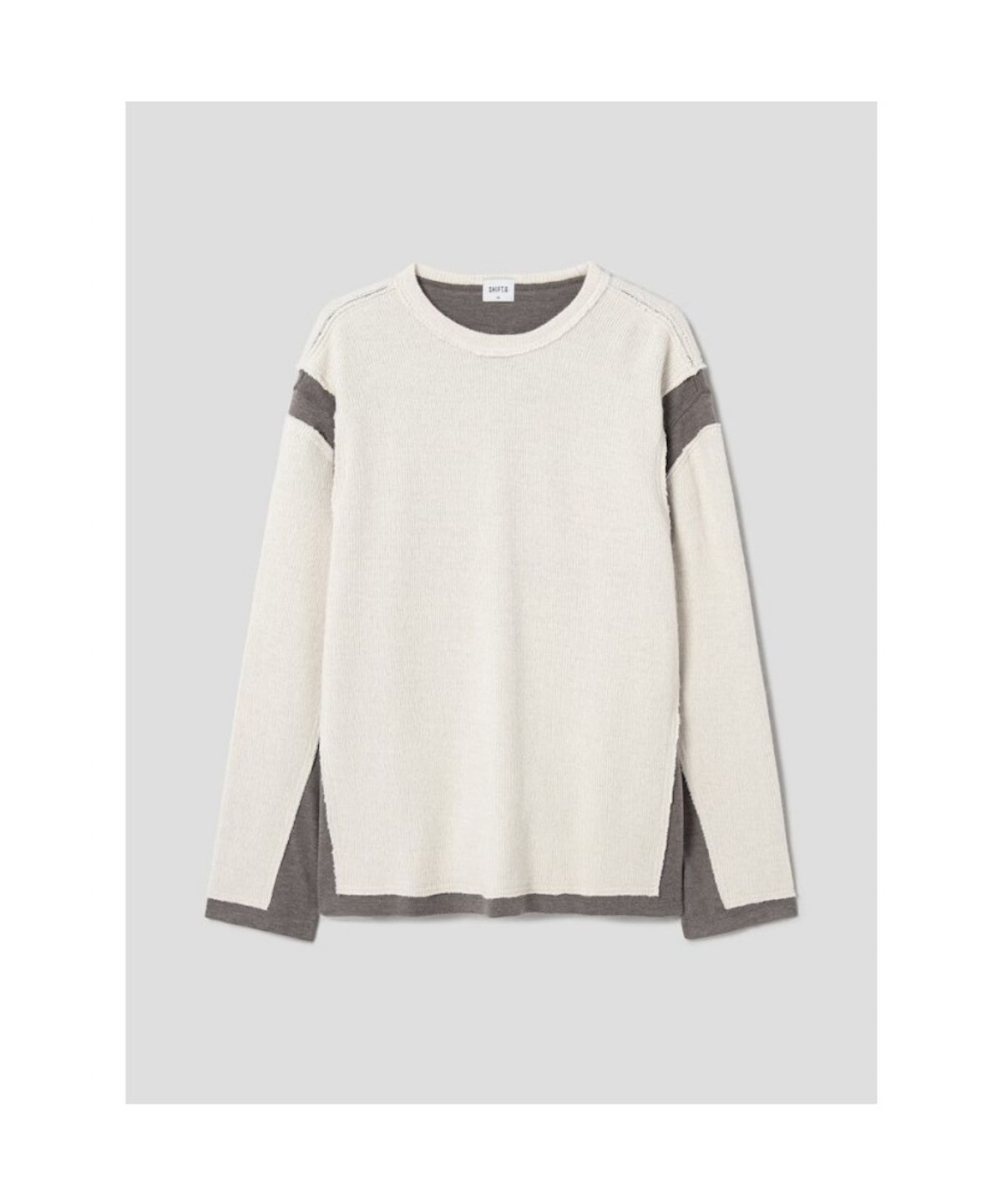 시프트지(SHIFT.G) Jergey Knit Patch Round  Ivory