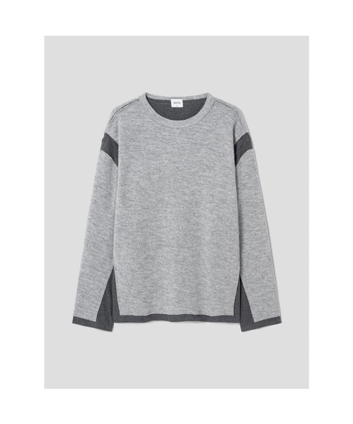 시프트지(SHIFT.G) Jergey Knit Patch Round  Light Grey