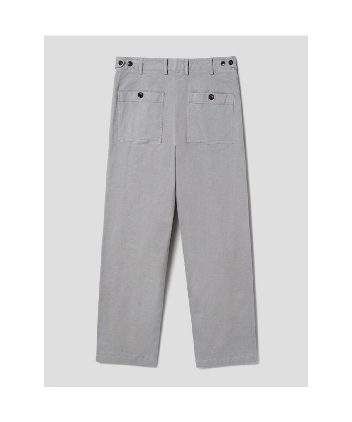 시프트지(SHIFT.G) Semi Wide Brushed Cotton Pants  Light Grey