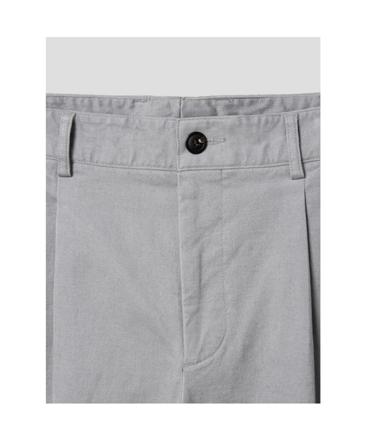 시프트지(SHIFT.G) Semi Wide Brushed Cotton Pants  Light Grey
