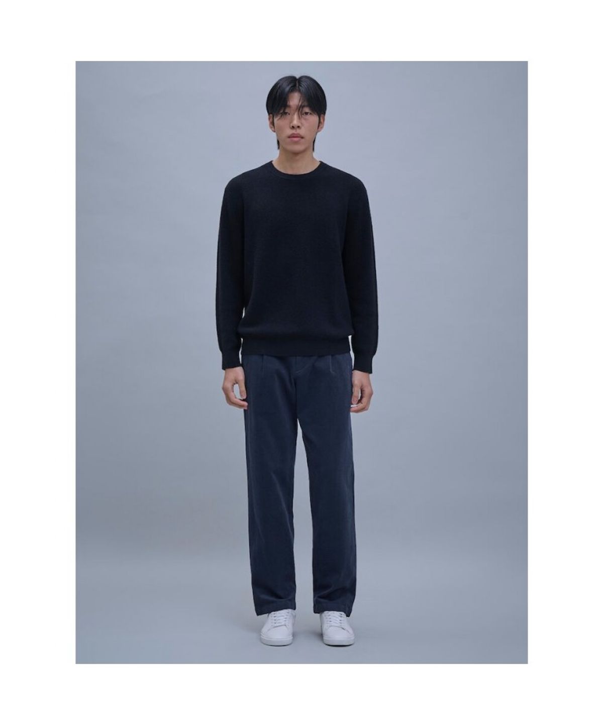 시프트지(SHIFT.G) Semi Wide Brushed Cotton Pants  Ash