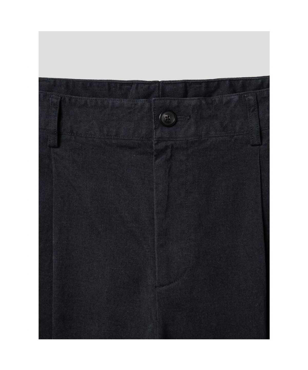 시프트지(SHIFT.G) Semi Wide Brushed Cotton Pants  Ash