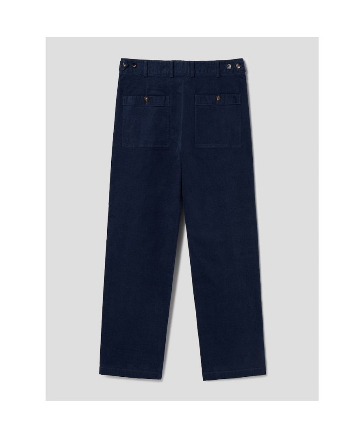 시프트지(SHIFT.G) Semi Wide Brushed Cotton Pants  Navy