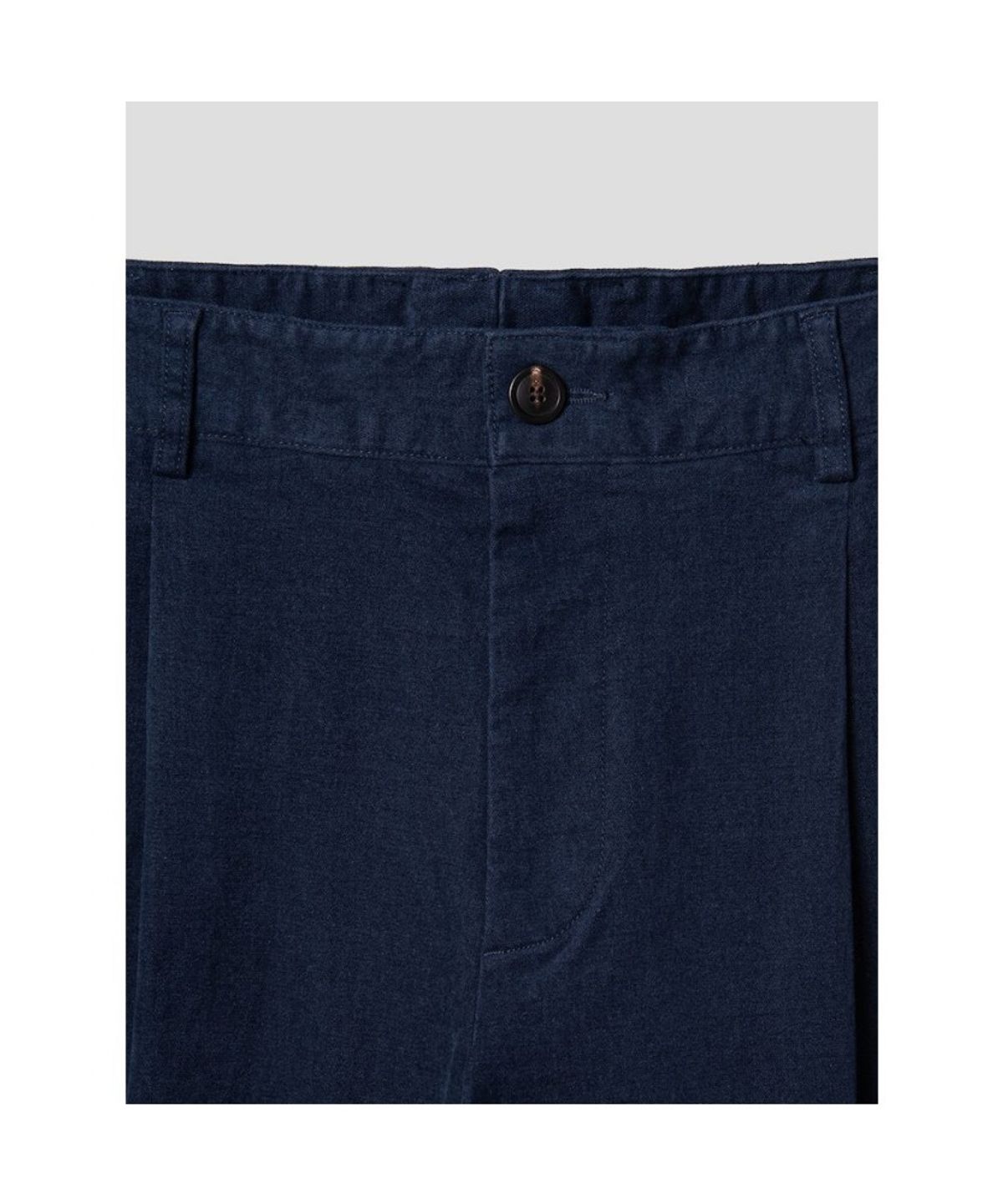 시프트지(SHIFT.G) Semi Wide Brushed Cotton Pants  Navy