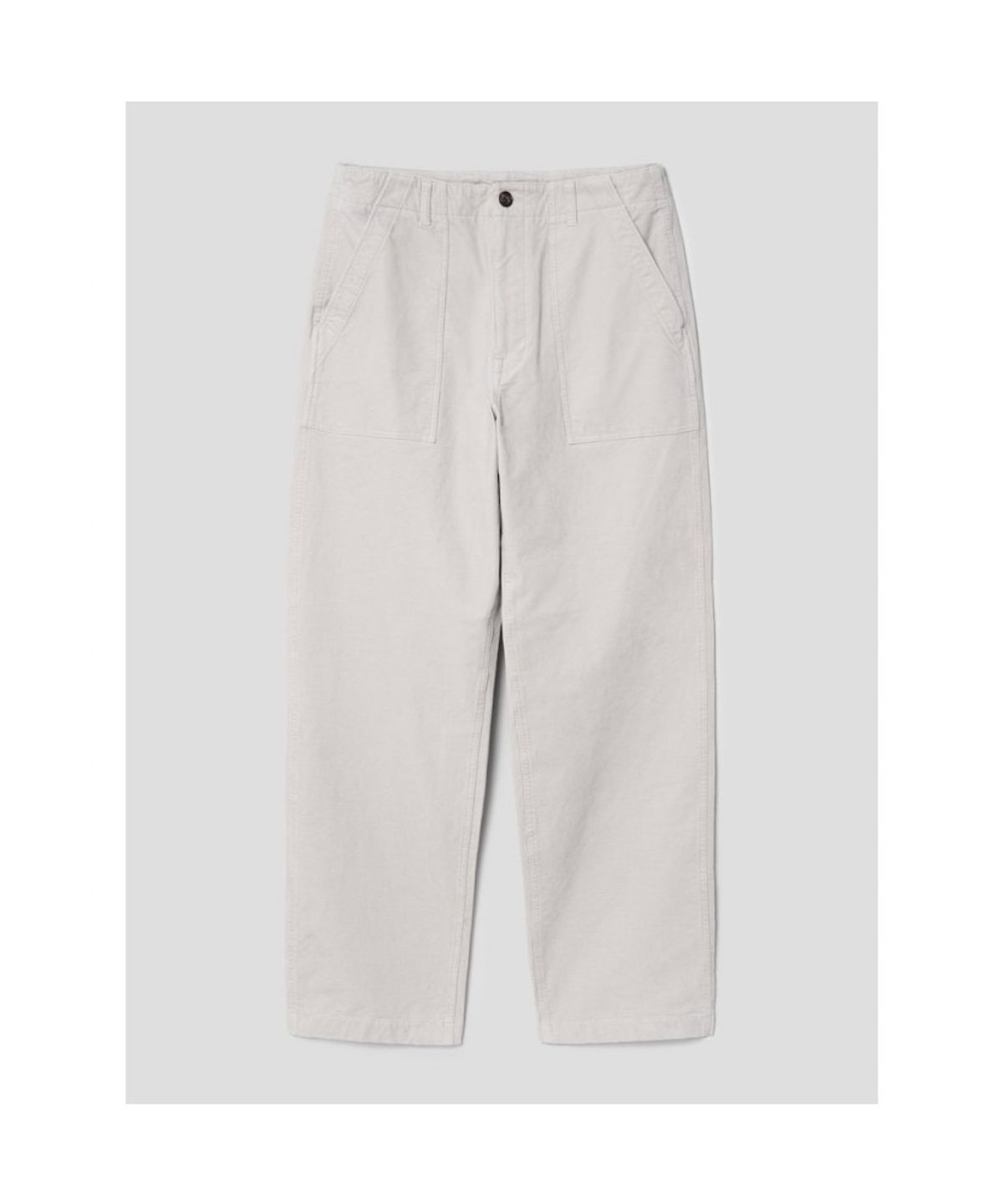 시프트지(SHIFT.G) Semi Wide Big Twill Fatigue Pants  Ivory