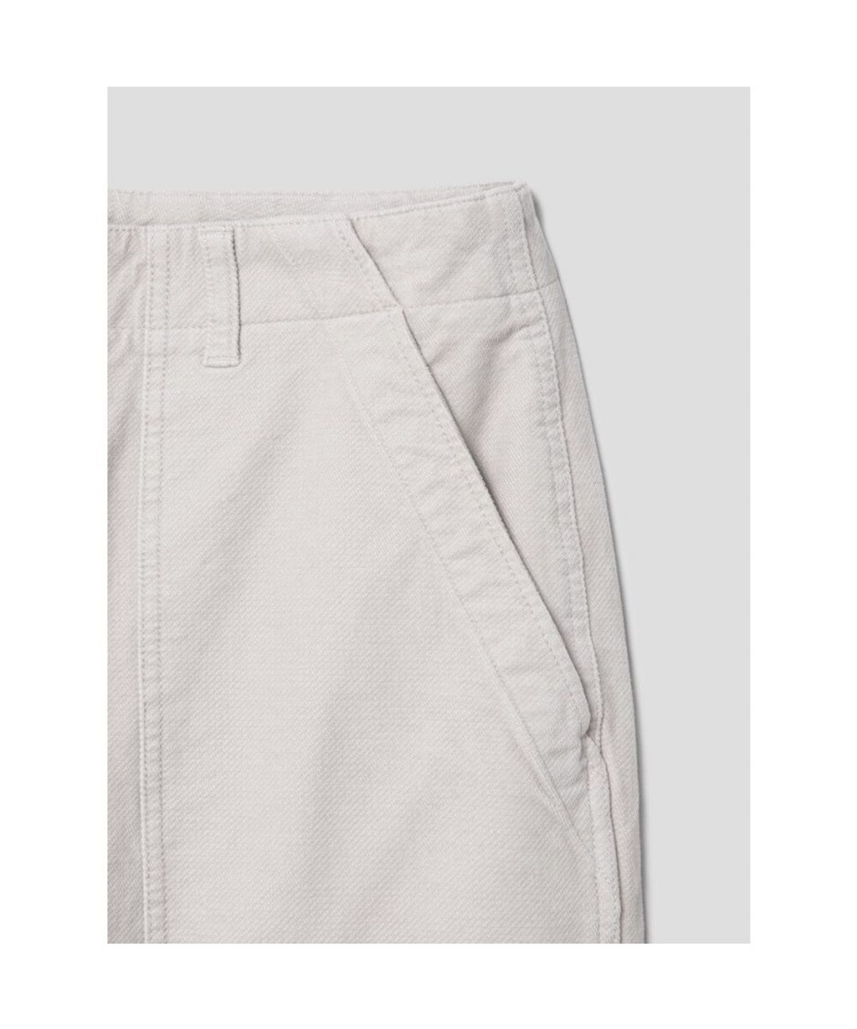 시프트지(SHIFT.G) Semi Wide Big Twill Fatigue Pants  Ivory