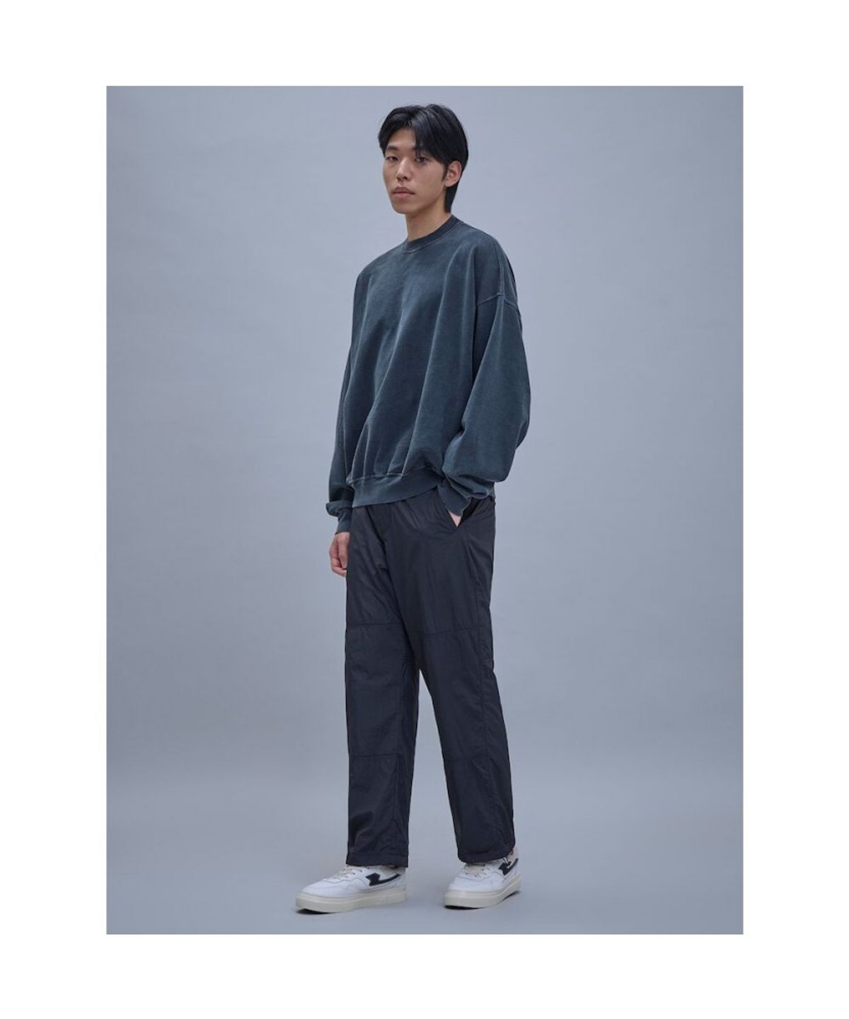 시프트지(SHIFT.G) Drifter Wide Nylon Pants (SetUp)  Black