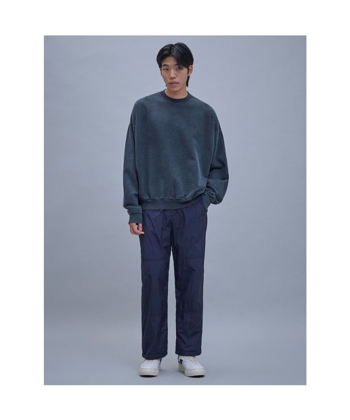 시프트지(SHIFT.G) Drifter Wide Nylon Pants  Navy