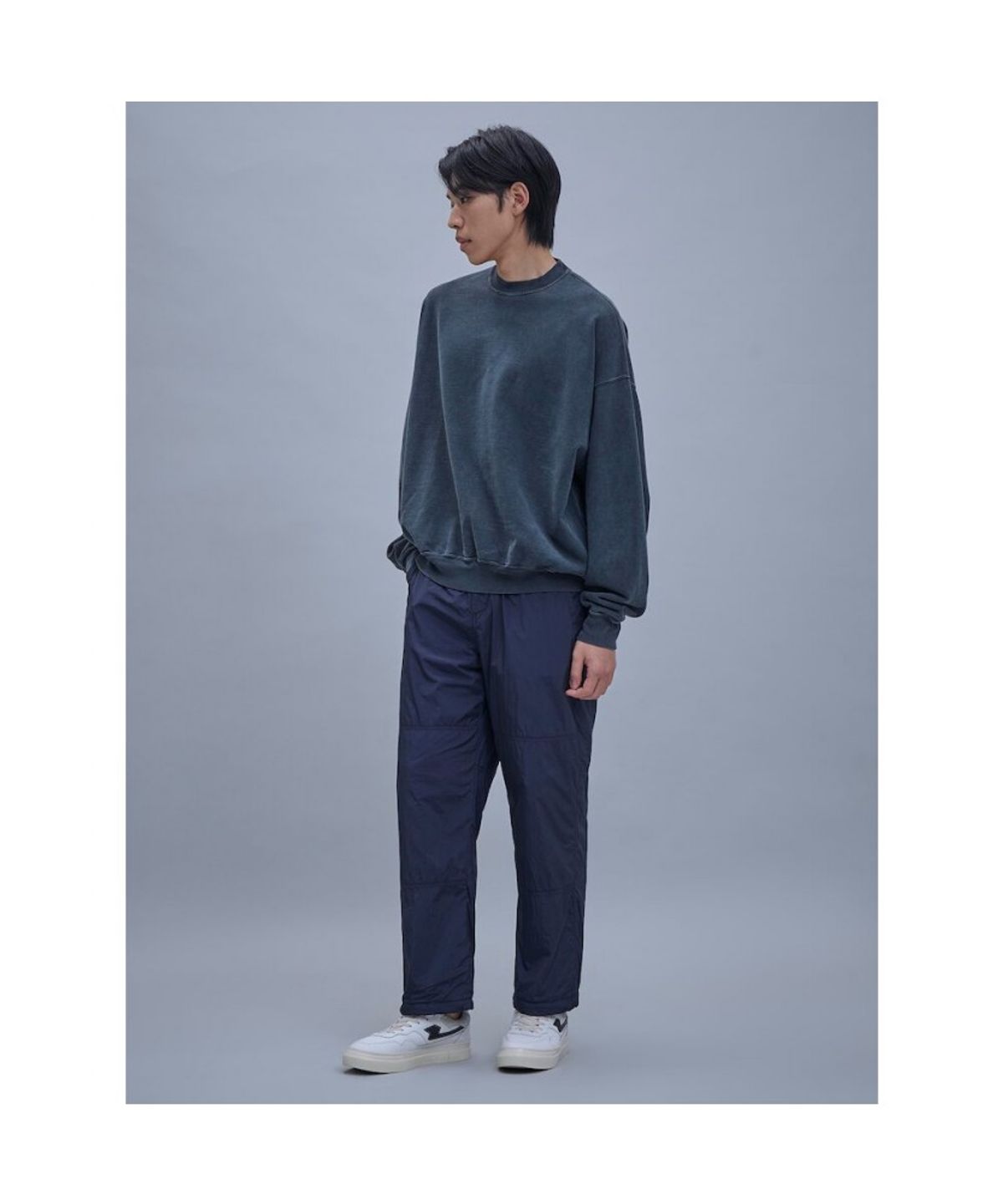 시프트지(SHIFT.G) Drifter Wide Nylon Pants  Navy