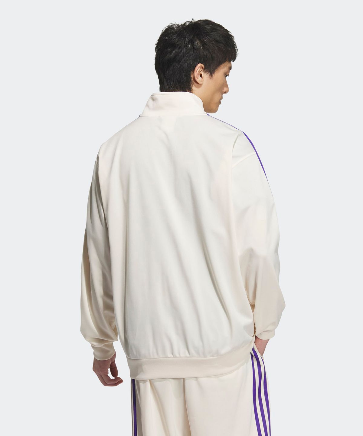 아디다스(ADIDAS) BB 트랙탑 - 원더화이트:퍼플 / JD5269