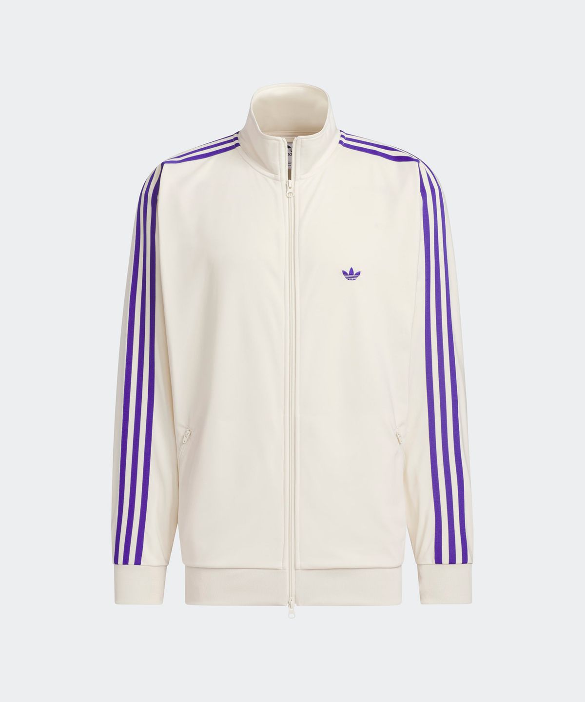 아디다스(ADIDAS) BB 트랙탑 - 원더화이트:퍼플 / JD5269