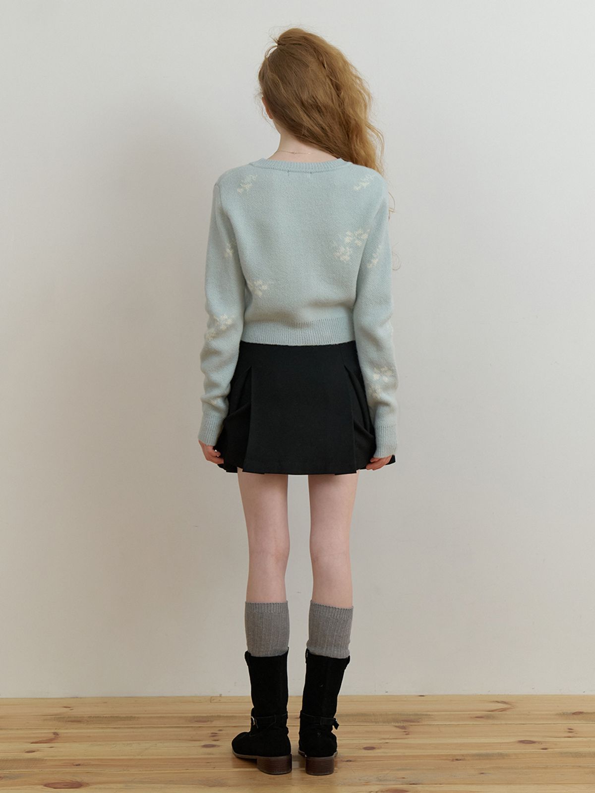 리엘(RE L) Lead mini skirt (black)