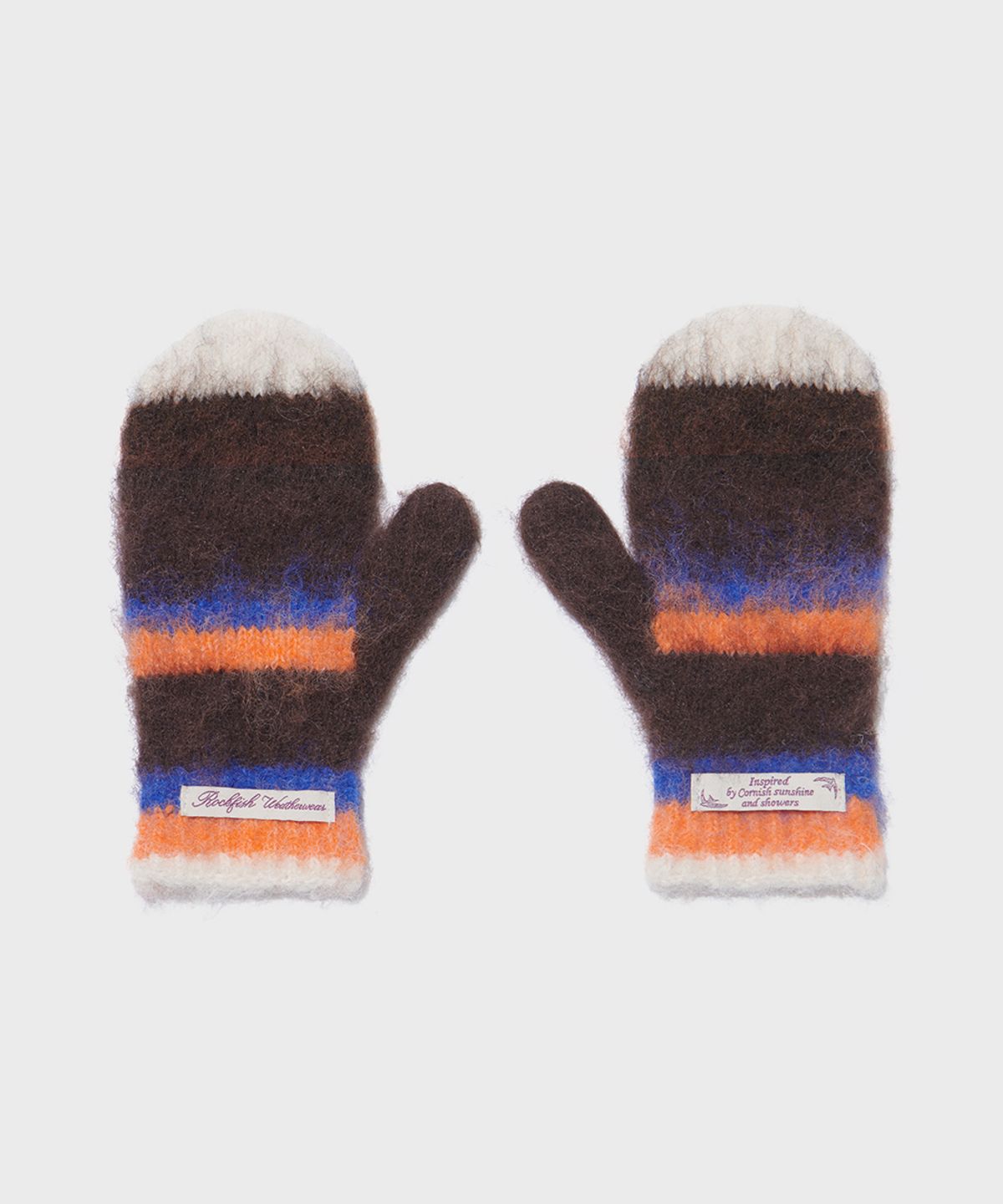 락피쉬웨더웨어(ROCKFISH WEATHERWEAR) STRIPE SHAGGY MITTENS - 5 colors