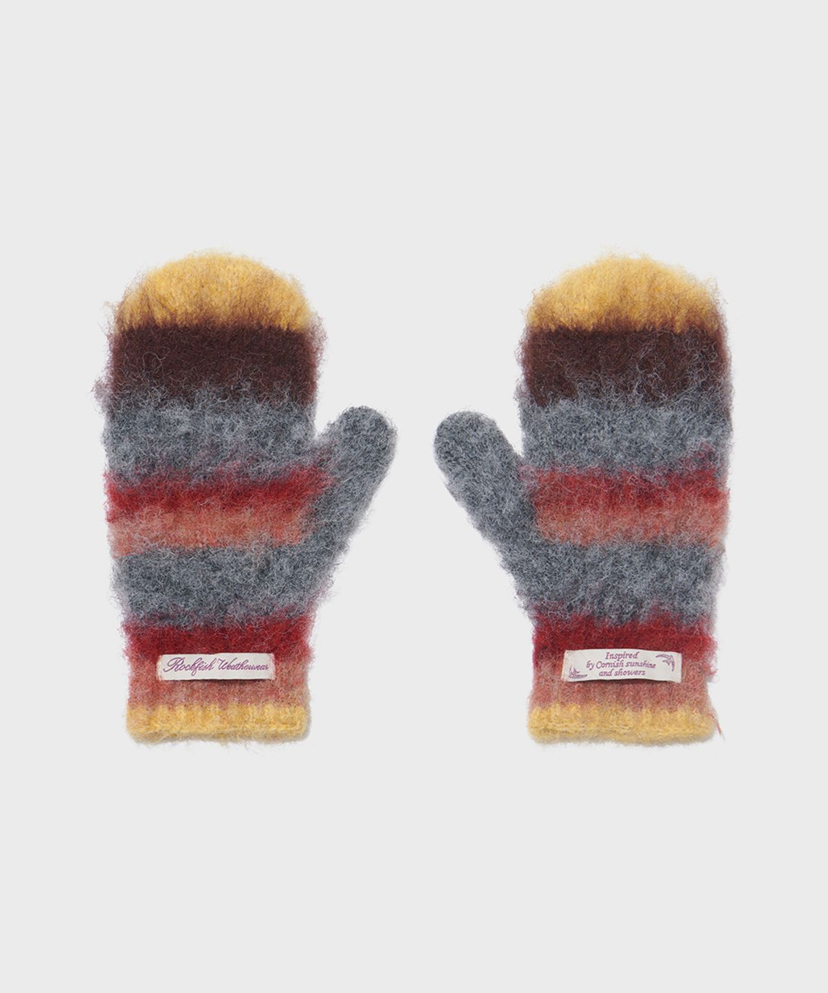 락피쉬웨더웨어(ROCKFISH WEATHERWEAR) STRIPE SHAGGY MITTENS - 5 colors