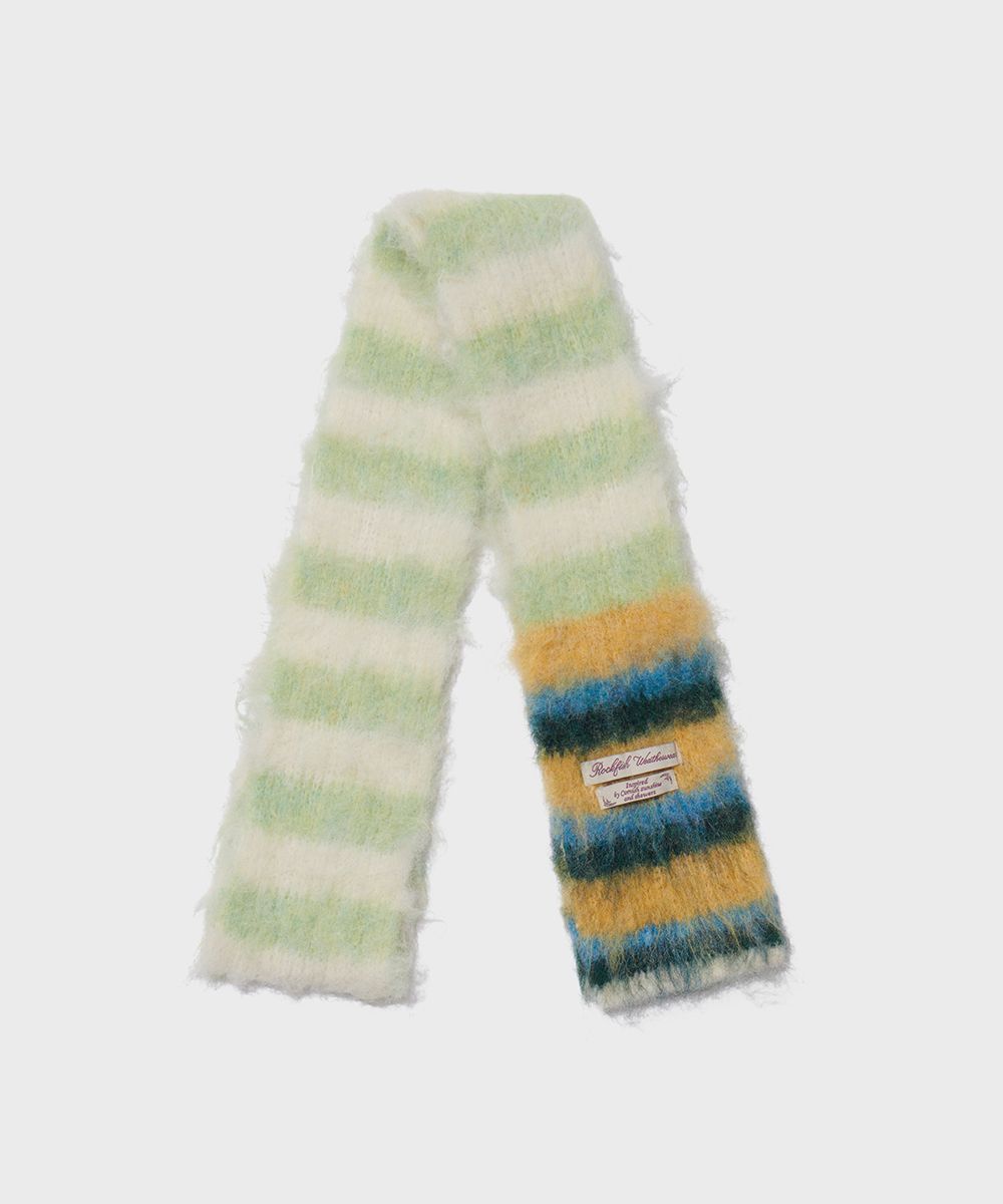 【RockfishWeatherwear】SHAGGYSTRIPEmuffler Rockfish Weatherwear（ロックフィッシュウェザーウェア） マフラー